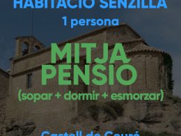 Habitació senzilla - Mitja Pensió per 1 persona